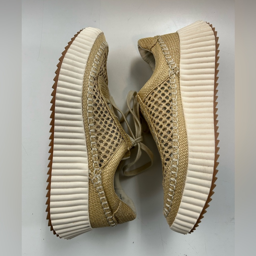 Dolce Vita Gold Woven Sneakers - Picture 2 of 9